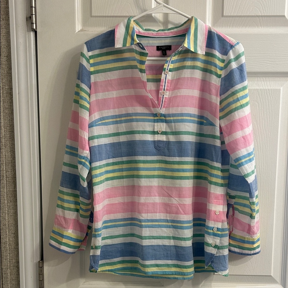 Striped Multicolor Woman’s Talbots Shirt